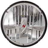 ANZO LED Headlights Universal 7in ROUND LED Universal Headlight Chrome (Pair) 881035