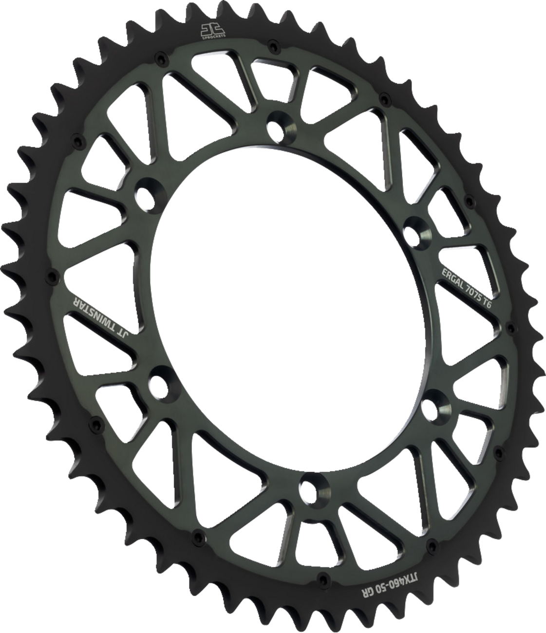 JT SPROCKETS Steel Rear Sprocket - Graphite - 50 Tooth JTX460.50GR