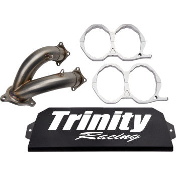 TRINITY RACING Stainless Steel Slip-On Muffler  RZR PRO XP / TURBO R  2020-2023 TR-4173S-SS