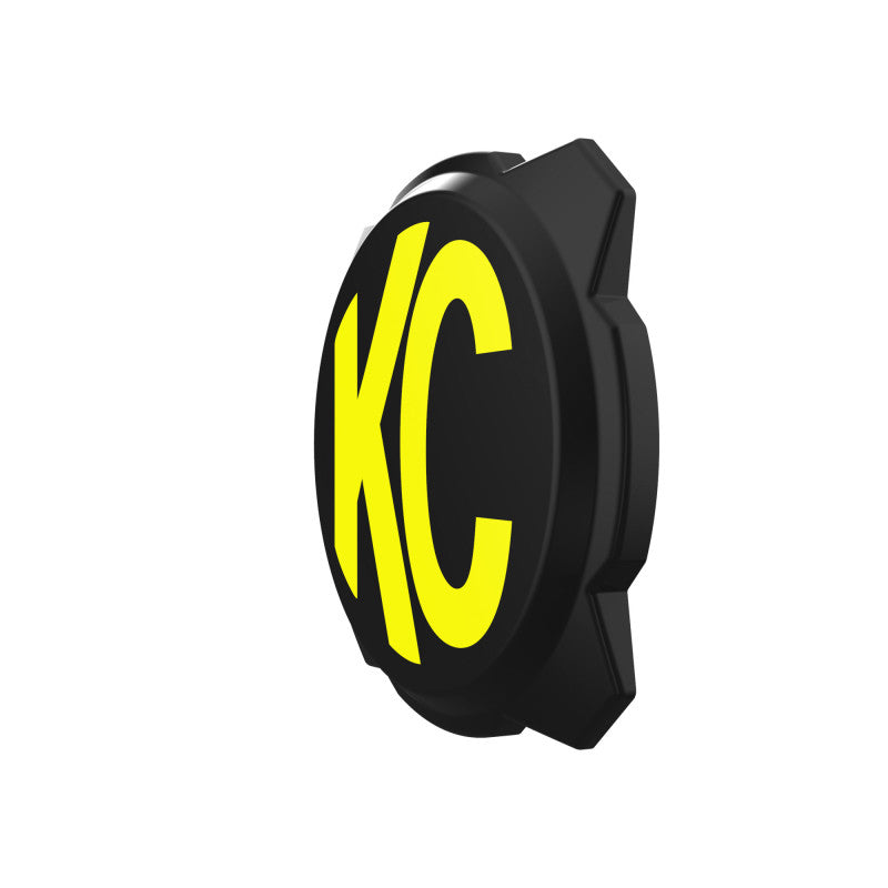 KC HiLiTES 6in. Hard Cover for Gravity Pro6 LED Lights (Single) - Black w/Yellow KC Logo 5111