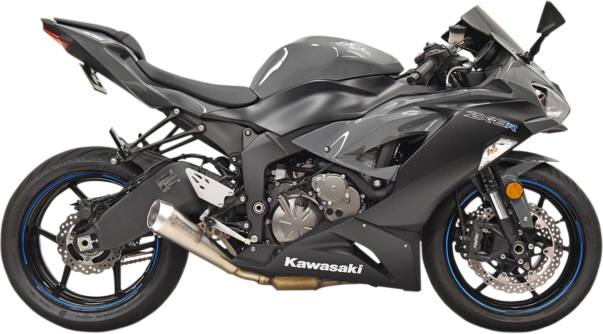 BASSANI XHAUST  Slip-On - Stainless Steel  ZX-6R 2009-2019 5Z627