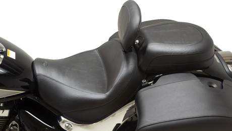 MUSTANG Recessed Wide Touring Seat - Passenger - Black w/o Studs - C90T '15-'19 89207
