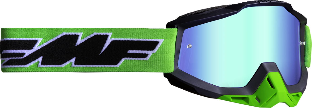 FMF PowerBomb Goggles - Rocket - Lime - Green Mirror F-50037-00007 2601-3179