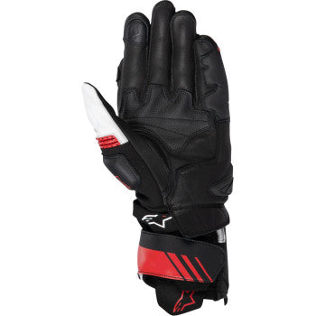 ALPINESTARS GP Plus R V3 Leather Gloves - Black/White/Bright Red - Small 3550825-1304-S