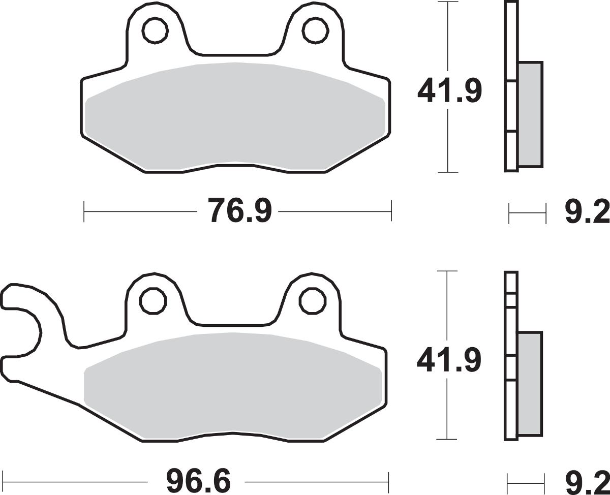 SBS HF Brake Pads - Honda 713HF