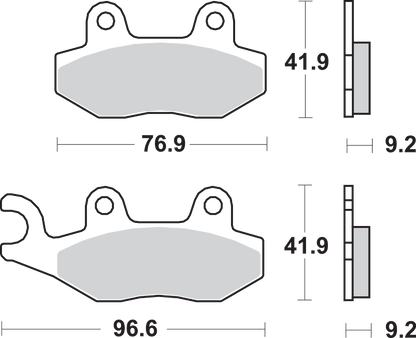 SBS HF Brake Pads - Honda 713HF