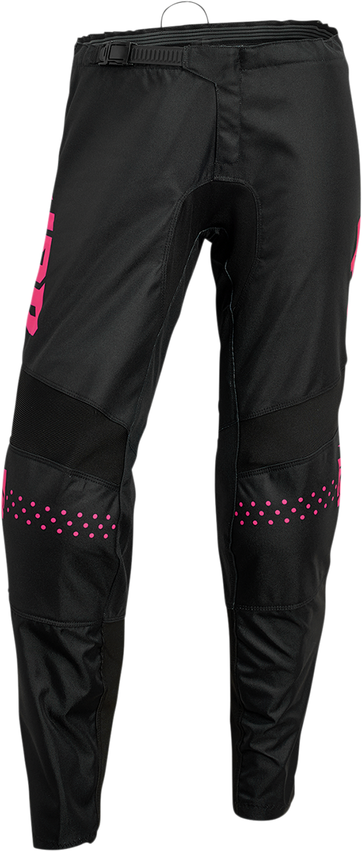 THOR Women's Sector Minimal Pants - Black/Pink - 5/6 2902-0307