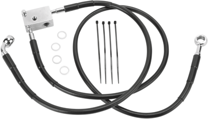 DRAG SPECIALTIES Brake Line - Rear - Black 640221-BLK