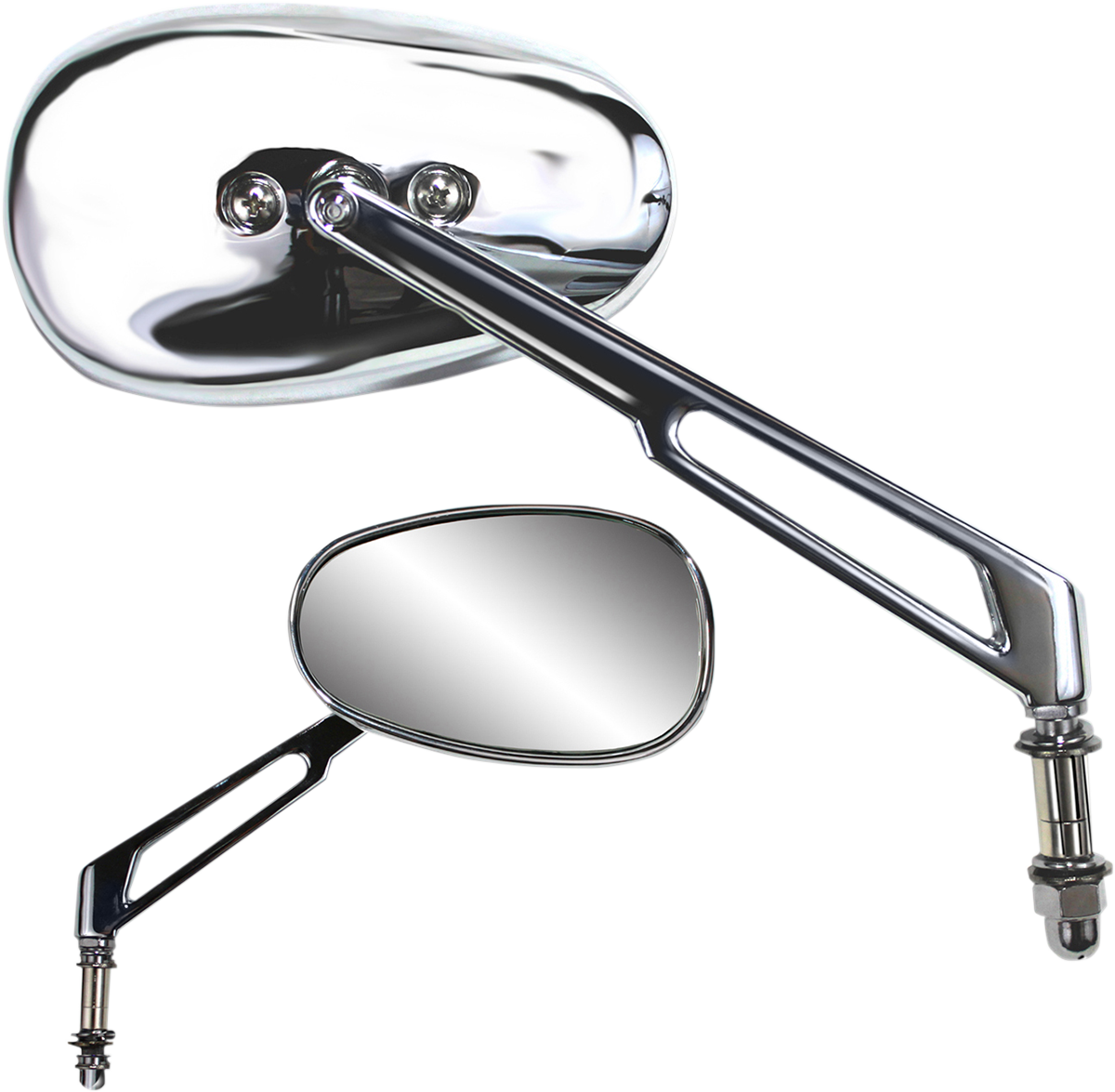 Parts Unlimited Billet Chrome Mirror 17047