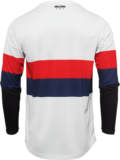 THOR Hallman Differ Draft Jersey - White/Red/Navy - Large 2910-6604