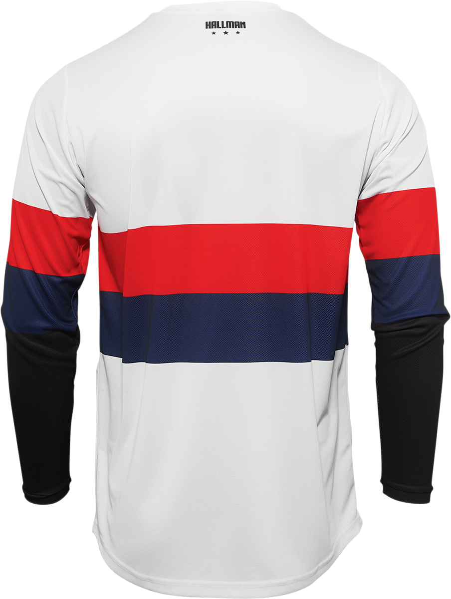 THOR Hallman Differ Draft Jersey - White/Red/Navy - Medium 2910-6603