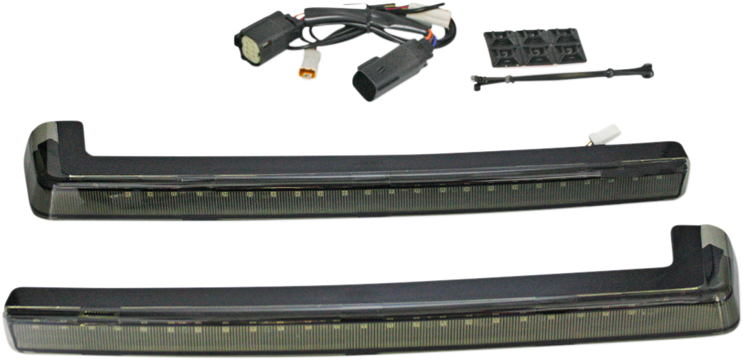 CUSTOM DYNAMICS LED Run/Brake/Turn Tour-Pak® Arms - Smoke Lens - 14+ PB-TP-ARM-14S