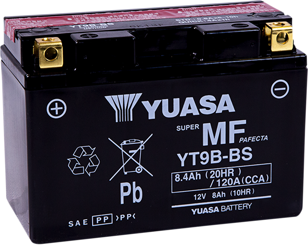 YUASA AGM Battery - YT9B-BS .40 L YUAM629B4