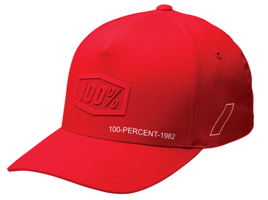 100% Shadow Flexfit® Hat - Red - Large/XL 20043-00011