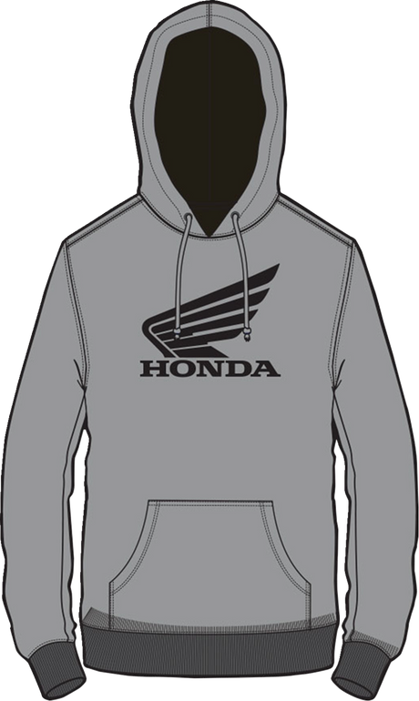 D'COR VISUALS Honda Wing Sweatshirt - Gray - Medium 85-204-2