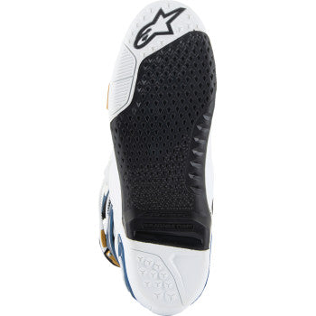 ALPINESTARS Arlington LE Tech 10 Boots - White/Blue/Gold - US 8 2010020-262-8