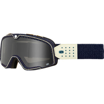 100% Barstow Goggle - Denim - Dark Smoke 50000-00019