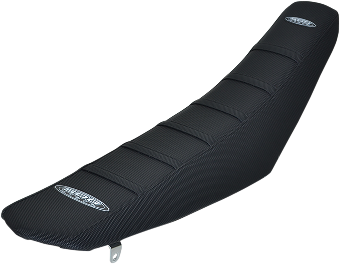 SDG 6-Ribbed Seat Cover - Black Ribs/Black Top/Black Sides 95925