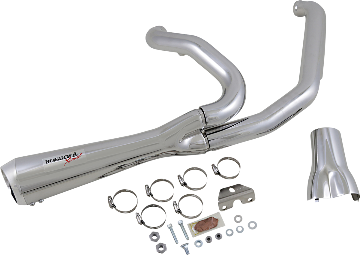 BASSANI XHAUST Short 2:1 Exhaust for FL - Chrome 1F42R