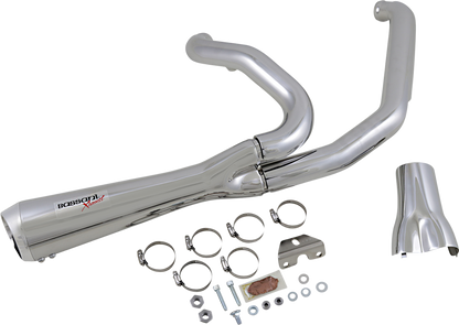 BASSANI XHAUST Short 2:1 Exhaust for FL - Chrome 1F42R