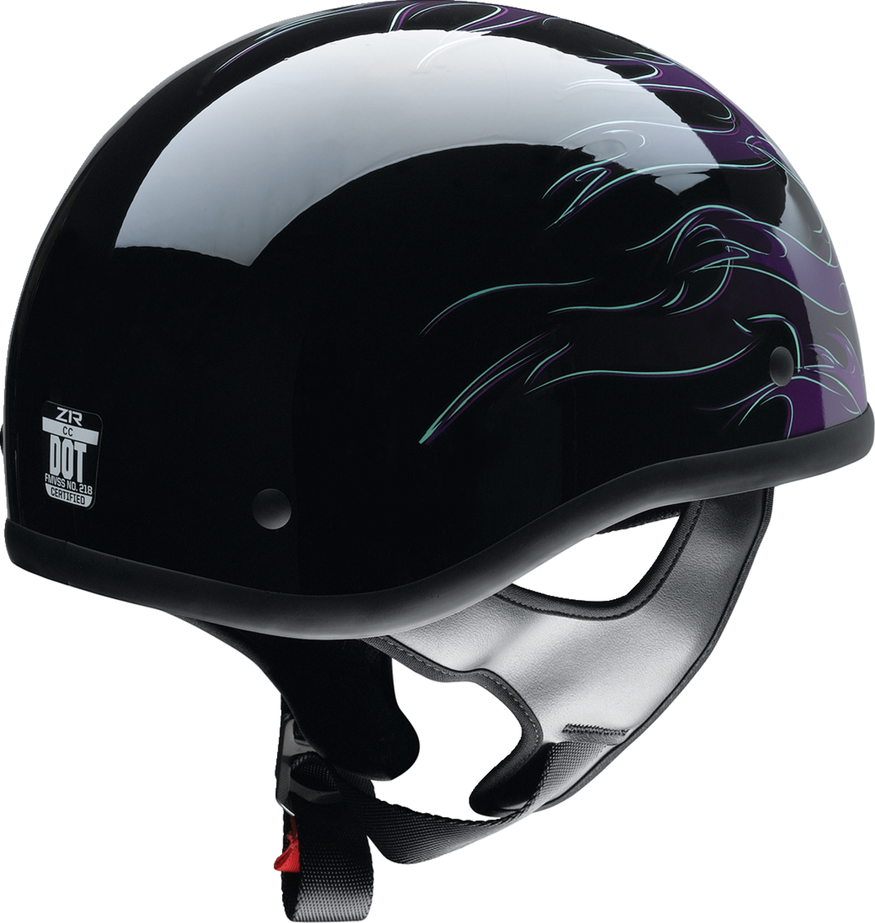 Z1R CC Beanie Helmet - Hellfire - Purple - XS 0103-1338