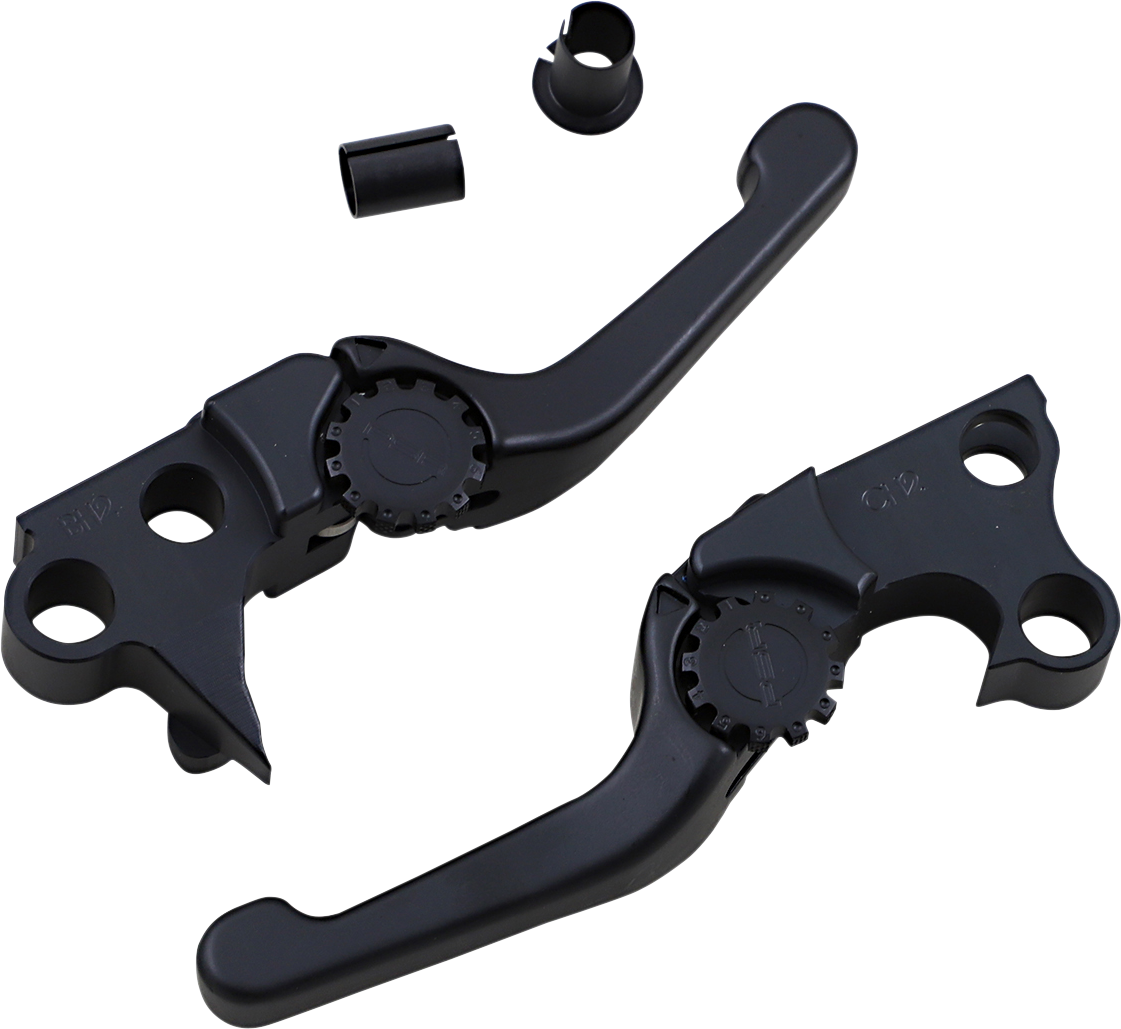 POWERSTANDS RACING Lever Set - Anthem - Shorty - Black 12-01651-22