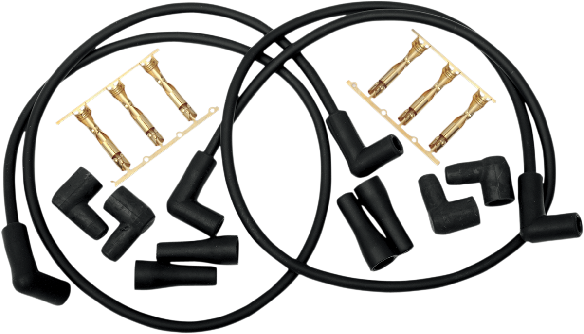 COMPU-FIRE 8mm Spark Plug Wire Set - 41" Black 40200