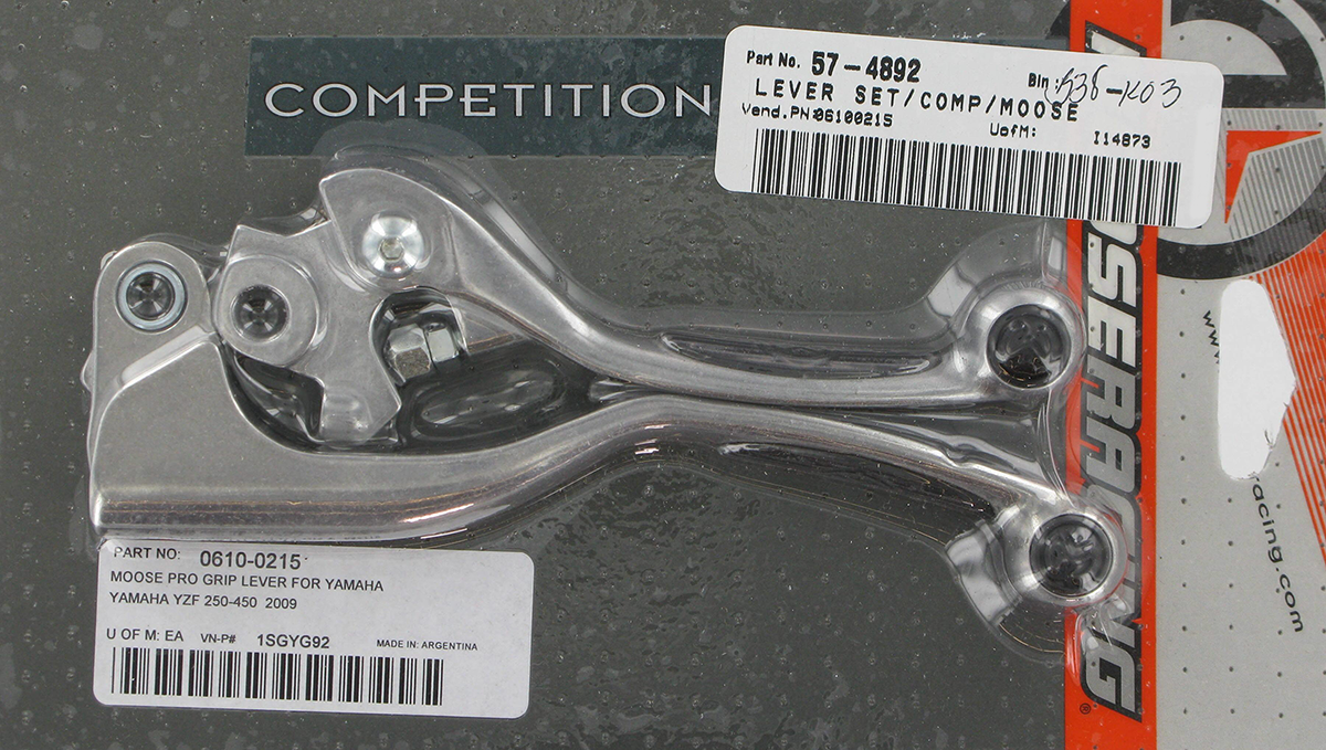 MOOSE RACING Lever Set - Competition - Black 1SGYG92