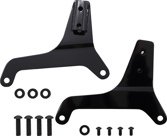 DRAG SPECIALTIES Side Plates - Black 50264880