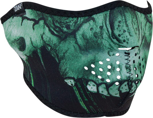 ZAN HEADGEAR Neoprene Half Mask - Cyber Skull WNFM452H