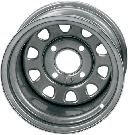 ITP Delta Steel Wheel - Front/Rear - Silver -12x7 - 5+2 - 4/115 1225564032
