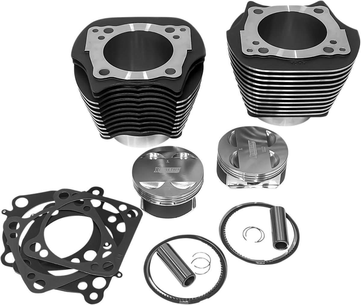 REVOLUTION PERFORMANCE, LLC Cylinder Kit - 128" - Black Granite - M8 RP201-607W