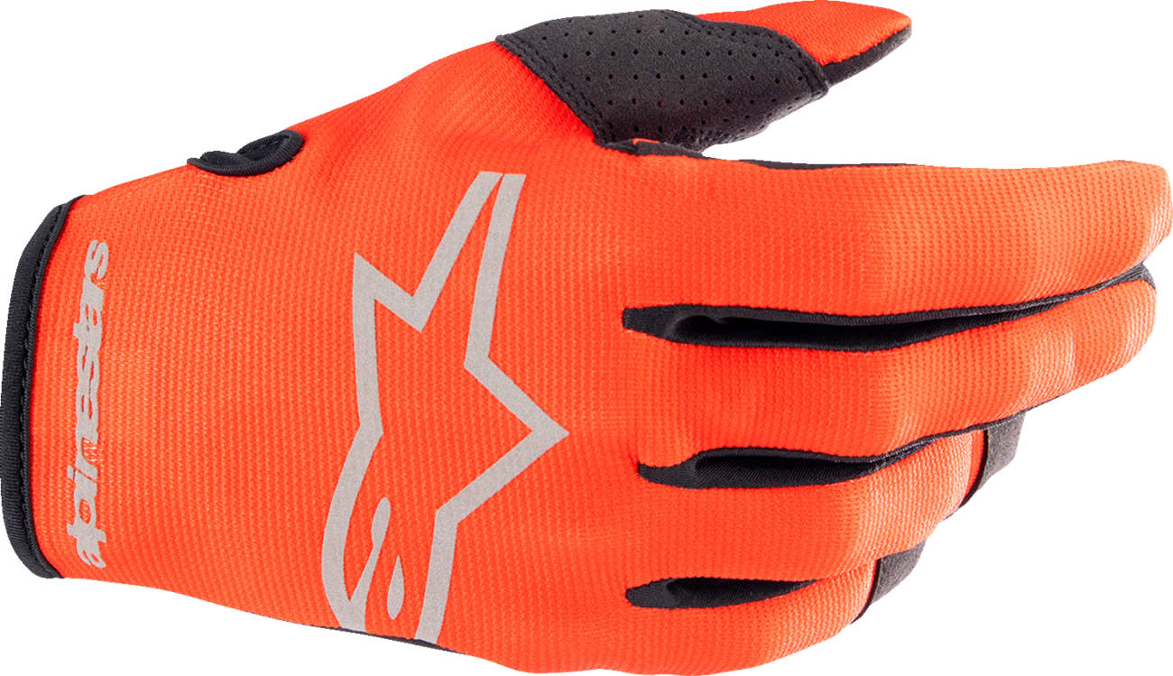 ALPINESTARS Youth Radar Gloves - Hot Orange/Black - Medium 3541823-411-M