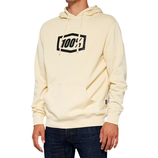 100% Icon Pullover Hoodie - Chalk - Medium 20029-00006