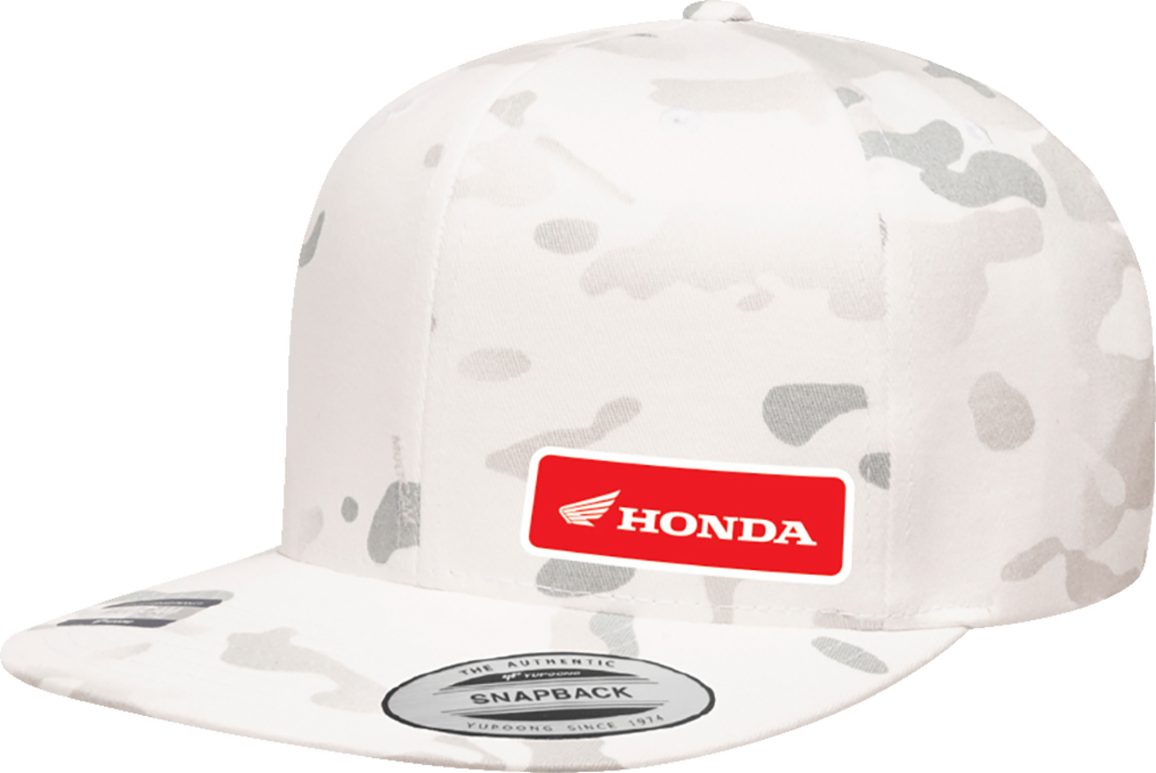 FACTORY EFFEX Honda Snapback Hat - Camo White 27-86306