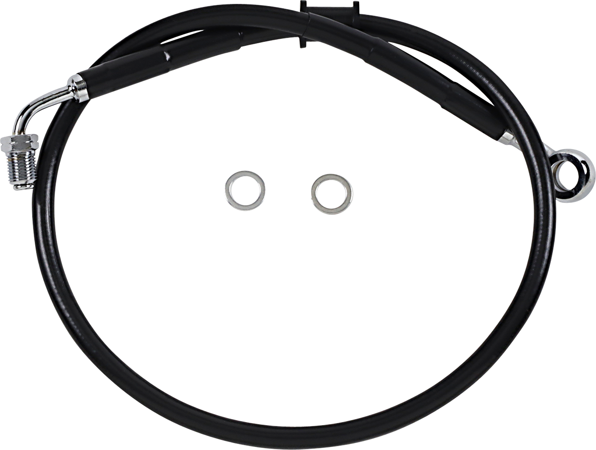 DRAG SPECIALTIES Línea de freno - Delantero (superior) - Negro 618620-BLK