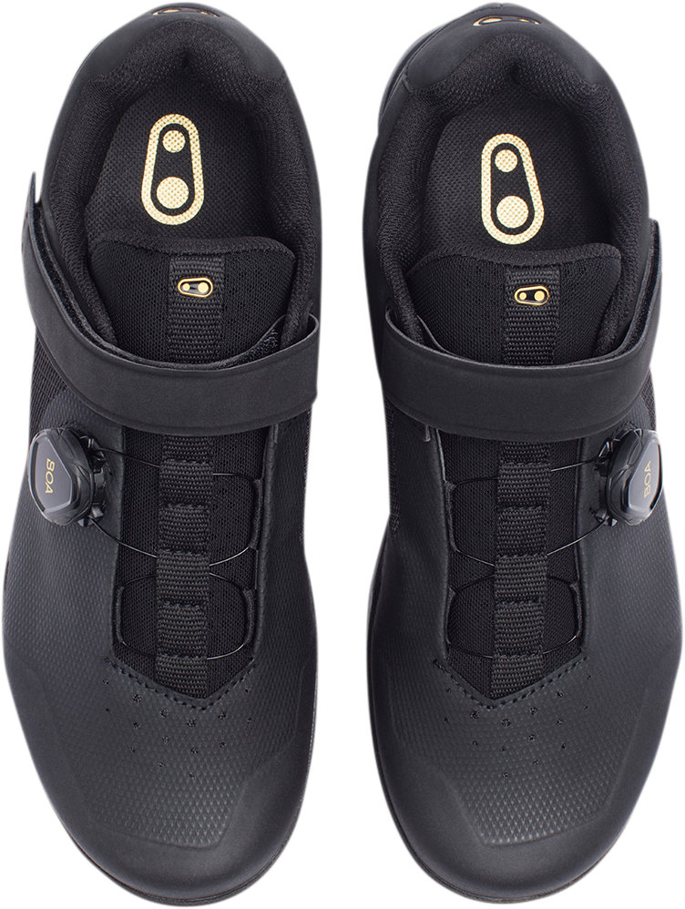 CRANKBROTHERS Mallet BOA® Shoes - Black/Gold - US 8.5 MAB01080A-8.5