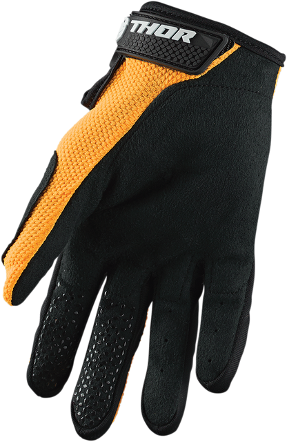 THOR Youth Sector Gloves - Orange/Black - XS 3332-1522