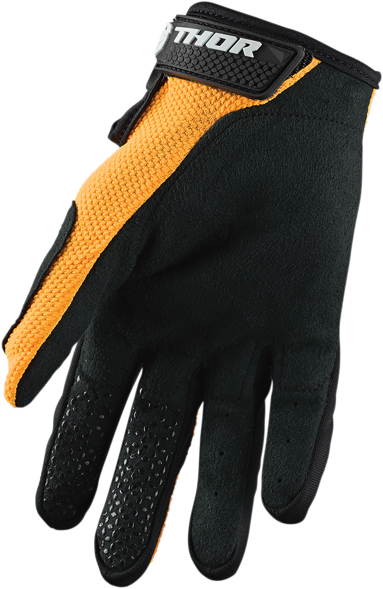 THOR Youth Sector Gloves - Orange/Black - Small 3332-1523