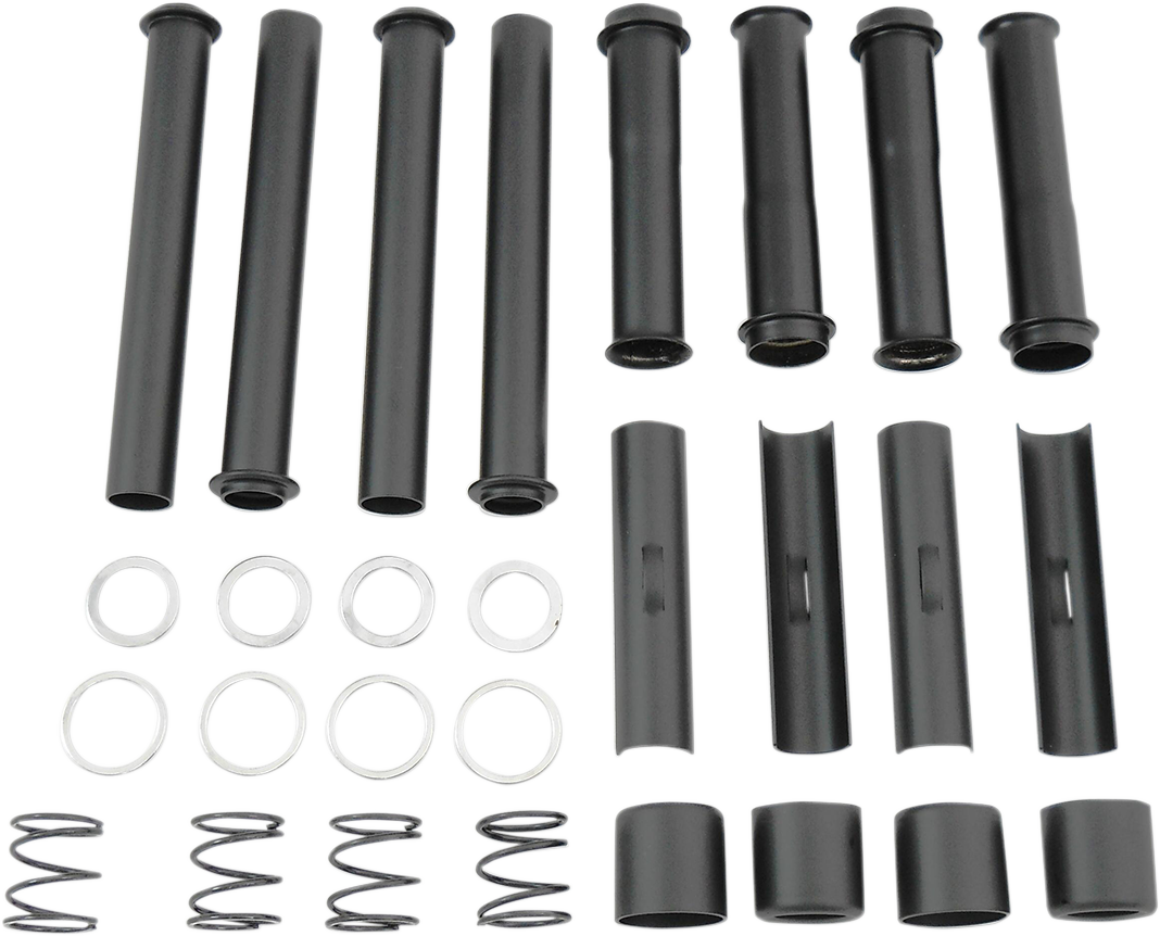 DRAG SPECIALTIES Pushrod Tube Kit - Black - Big Twin 74951B