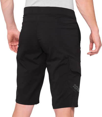 100% Ridecamp Shorts - Black - US 38 40029-00005