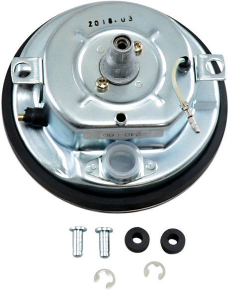 DRAG SPECIALTIES 5" FL-Style 2240:60 Speedometer with Reed Switch - '68-'84 Black Face 74584M