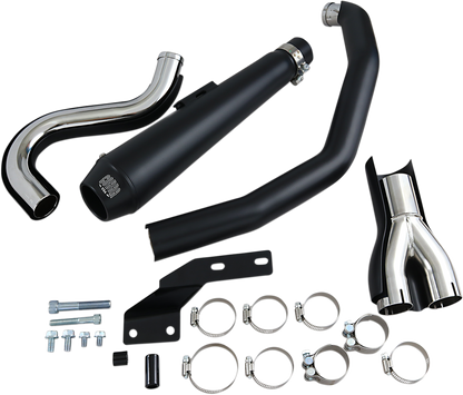 COBRA El Diablo 2:1 Exhaust System Black Harley-Davidson '88-'06 Softail 6485B