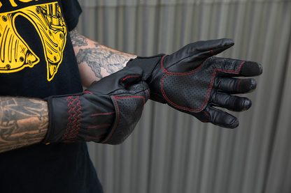 BILTWELL Borrego Gloves - Redline - XL 1506-0108-305