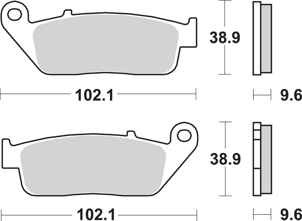 SBS LS Brake Pads - Honda/Victory - 630LS 630LS