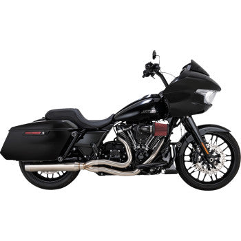 VANCE & HINES 2-into-1 Gaslighter Exhaust System with Heat Shields - M8 Touring - Brushed   27346