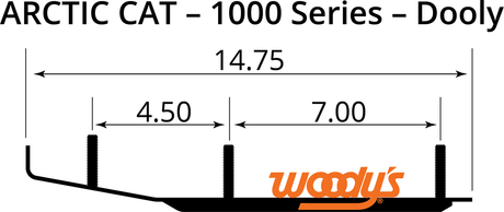 WOODY'S Slim Jim Dooly Runner - 6" - 60 DA6-1000