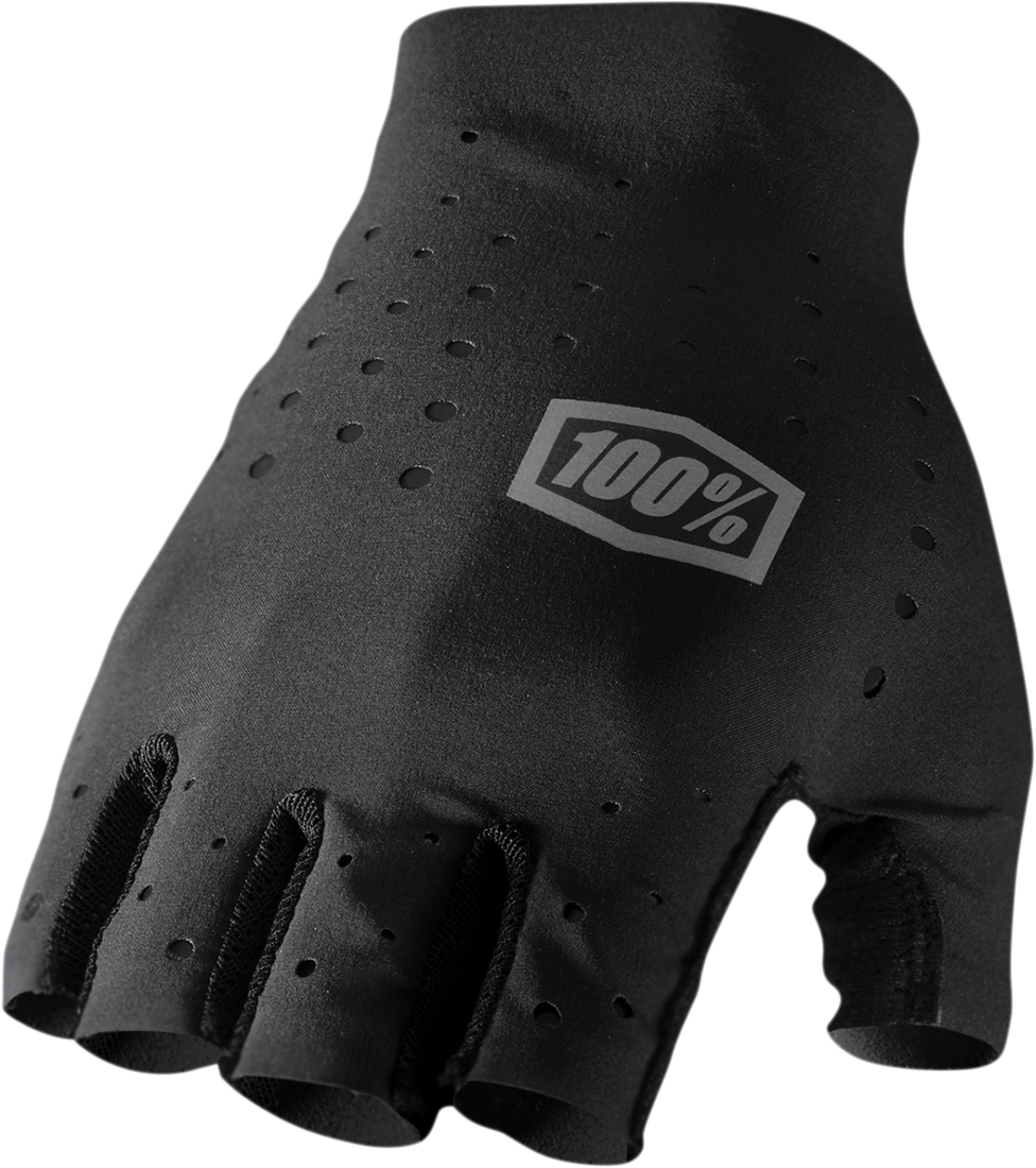 100% Sling Short Finger Gloves - Black - XL 10021-00003