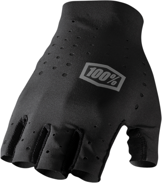 100% Sling Short Finger Gloves - Black - Large 10021-00002