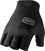 100% Sling Short Finger Gloves - Black - Large 10021-00002